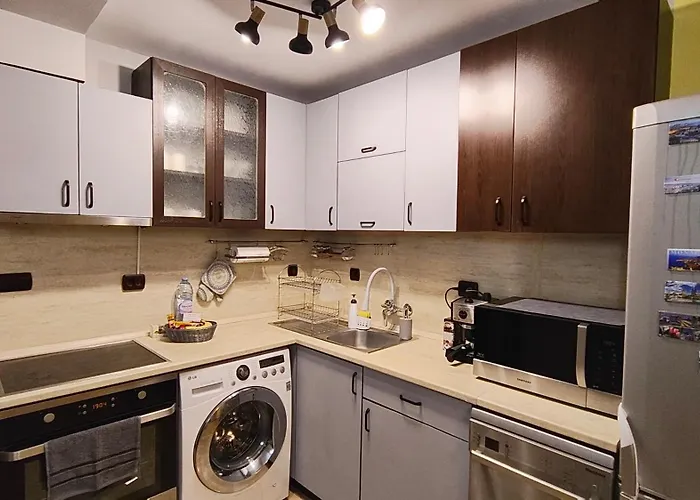 شقة Golden Urban, до центъра и университета, бърз Wifi بورغاس